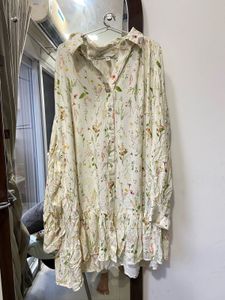 H&M Off White DRESS