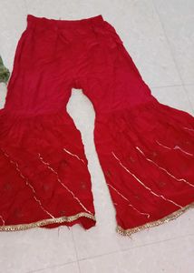 red gharara suit new