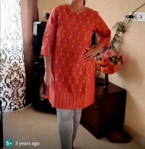 W Kurta &amp; Chikankari Pant