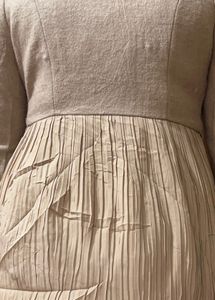Elegant Pleated Hem Coat