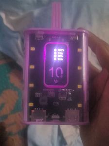 MI powerbank and inside in emergency light