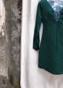 91610. Green Mini Dress