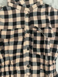 Zara Checked Shirt Dress