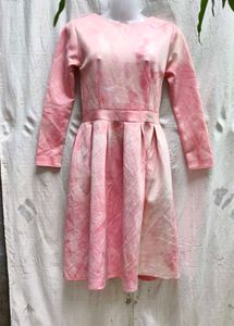 56 Pink Tie-Dye Dress
