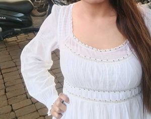 Mul cotton White Pretty Top