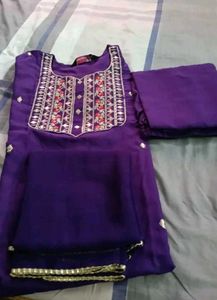 Elegant Purple Kurta Set