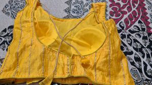 Yellow &amp; Green Chaniya Choli