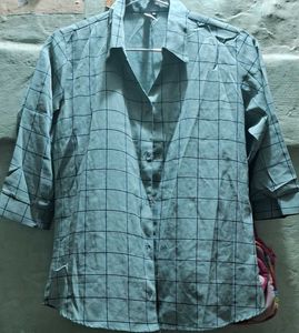 Checked Button-Down Shirt