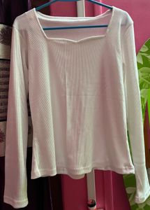 White Stretchable Top