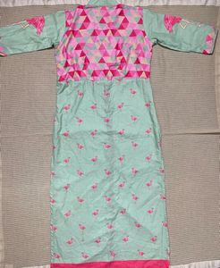 Flamingo Print Kurta