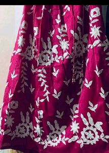 Pink Floral Lehenga Choli Set