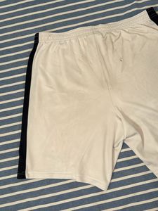 Nike White &amp; Black Athletic Shorts