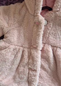 Cute Pink Bear Ear Baby Coat