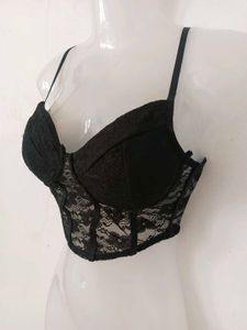Black Lace corset rop