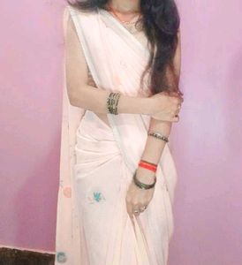 Cream Colour saree