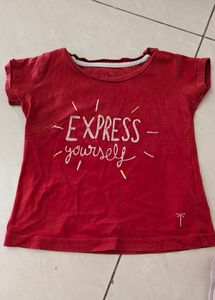 12-18 Months Kids Branded Tshirt / Frock Combo