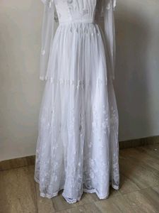 Vintage White Lace Dress