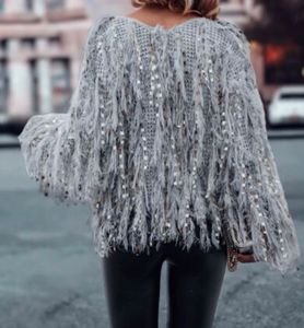 Gray Fringe Boho Cardigan