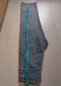 Gray Wide-leg Denim