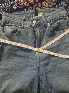 Wide Leg Denim Jeans (26-28inch) stretchable
