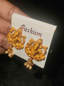 Ganesha Earrings(panchaloham)
