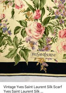 Vintage Yves Saint Laurent Silk Scarf/Bandana