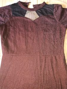 Maroon Evening Dress