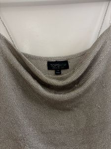 TOPSHOP CUTE METALLIC TOP