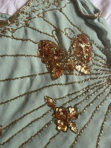 y2k butterfly sequins Top