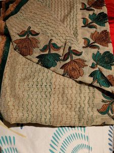 Elegant Floral Embroidered Dupatta
