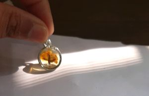 Real Rose Bud Pendant  Only