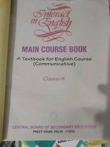 Class X English Textbook