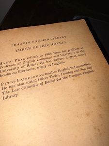 Three Gothic Novels - Vintage Book