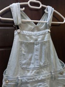 Denim Skirt Overalls