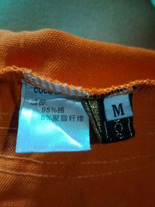 Orange Bear Print Dress