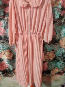 Peach Flowy Dress