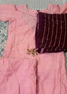 Elegant Pink Kurta Set with Dupatta