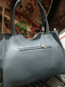 Stylish Blue &#34;DA MILANO&#34; Satchel