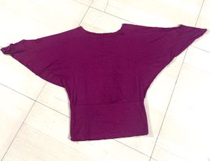 Purple Batwing Top