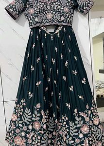 Elegant Teal Green Lehenga Choli Set