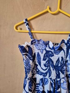 H&amp;M Floral Smocked Dress