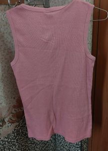 Blush Pink Ribbed Tank Top