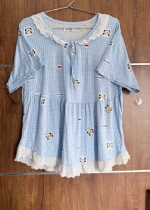 Night Dress With Full Pair