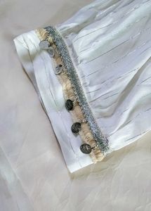 free shipping....Elegant White Kurta set