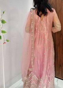 Elegant &amp; Most Gorgeous  Pink padded Ethnic Gown