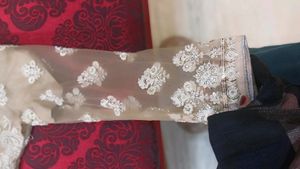 Heavy A Shape Dress With Lace Duppatta