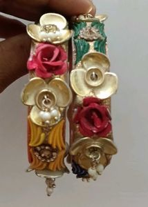 Floral Bangle Set