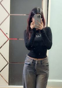 Shein Black Long Sleeve Top