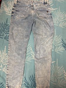 Ripped Acid Wash Jeans