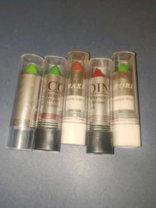 5 Lipstick COMBO OFFER WITH A 15ml FACEWASH FREE